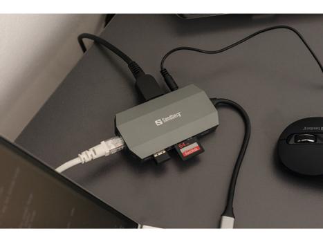 SANDBERG USB-C 6in1 Travel Dock (136-33)