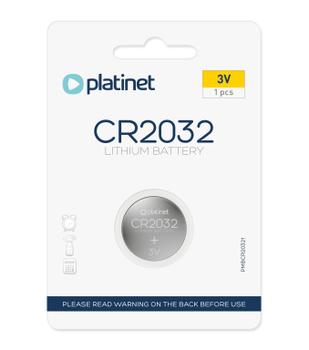 PLATINET Battery Type Cr2032 (1 Pack),  (PMBCR20321)
