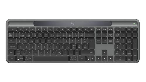 LOGITECH K980 Signature Slim Solar+ Wireless - Tastatur - Nordisk - Sort (920-013762)