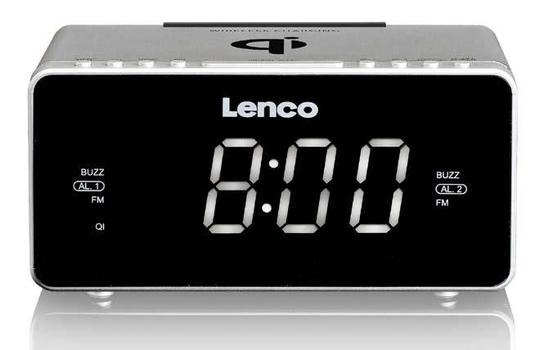 LENCO Cr-550 Clock Digital Silver (CR-550SI)