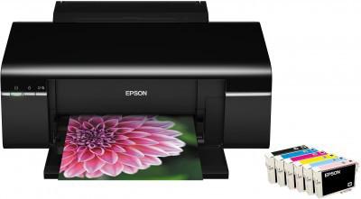 EPSON STYLUS PHOTO P50 A4Fotoskriver,  6 separate patroner, 1.5pl, CD/DVD print (C11CA45303)