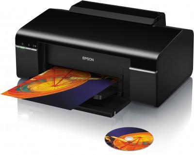 EPSON STYLUS PHOTO P50 A4Fotoskriver,  6 separate patroner, 1.5pl, CD/DVD print (C11CA45303)