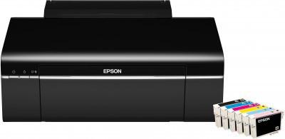 EPSON STYLUS PHOTO P50 A4Fotoskriver,  6 separate patroner, 1.5pl, CD/DVD print (C11CA45303)