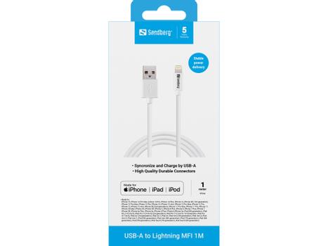 SANDBERG USB-A to Lightning MFI 1M (440-75)