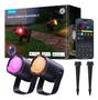 GOVEE Outdoor Spotlights 2-pakning LED utendørs spotlights med 16 millioner farger, lysstyrkeoppgradering og 69 scener