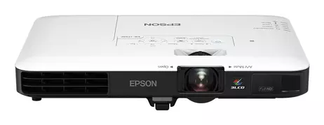 Epson EB-1795F - 3 LCD-projektor - portabel - 802.11n wireless / NFC / Miracast - svart, hvit (V11H796040)