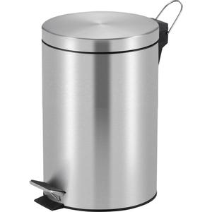 EKO Pedalspand,  V-Part, stål mat, stål, 20 l, med inderspand i plast (176456)