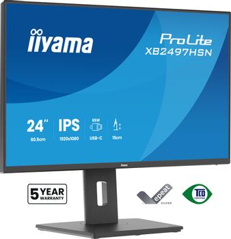IIYAMA 24" FHD Business IPS USB-C  (XB2497HSN-B1)