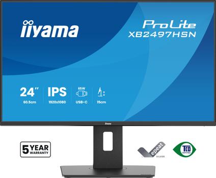 IIYAMA 24" FHD Business IPS USB-C  (XB2497HSN-B1)