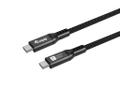 EQUIP Kabel USB-C4.0->C 80Gbps PD240W   St/St  1.20m schwarz