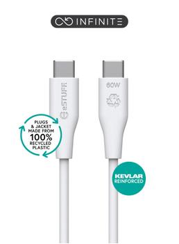 eSTUFF INFINITE USB-C to USB-C Cable (ES604070-BULK)
