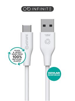 eSTUFF INFINITE USB-C to USB-A Cable (ES605170-BULK)