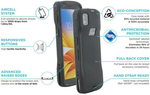 MOBILIS PROTECH - Full back cover  (065038)