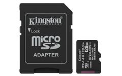 KINGSTON 128GB MICROSDXC INDUSTRIAL C10 A1 PSLC CARD + SD ADAPTER CARD