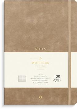 BURDE Notatbok BURDE Deluxe A5 Smooth Beige (318513)