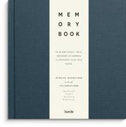 BURDE Notatbok BURDE Memory book tekstil blå
