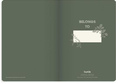 BURDE Notatbok BURDE Deluxe A5 Smooth Green (318512)