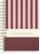 BURDE Spiralbok BURDE A5 Stripes