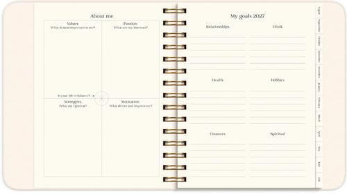 BURDE Life Planner Pastel Flowers 26/27 (318615)