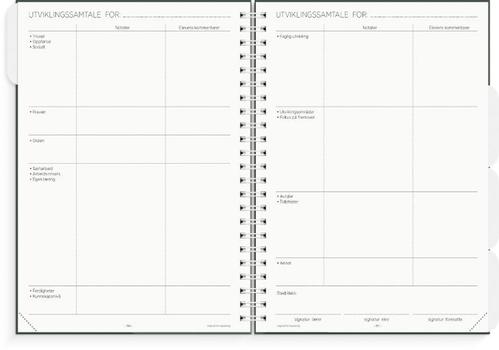 GRIEG Lærerkalender A4 gr skole26/ 27 grønn (318619)