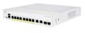 CISCO Business 250 Series CBS250-8P-E-2G - Switch - L3 - smart - 8 x 10/100/1000 (PoE+) + 2 x combo Gigabit Ethernet/Gigabit SFP - rack-mountable - PoE+ (67 W) - remanufactured