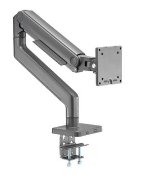 KENSON Heavy Duty Monitorarm for skjerm 17-49" (grå) Gassfjær-monitorarm for 17–49'', ergonomisk justering,  opptil 20 kg, VESA 75/100 (2394HBGR)
