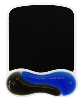 KENSINGTON DUO GEL MOUSE MAT WAVE BLUE/ BLACK NS (62401)