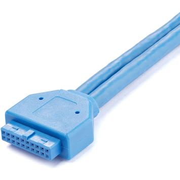 StarTech 2 Port USB 3.0 A Female Slot Plate Adapter - USB 3.0 motherboard Adapter - USB 3 plate - USB 3.0 header Adapter (USB3SPLATE) - USB-panel - 50 cm (USB3SPLATE)