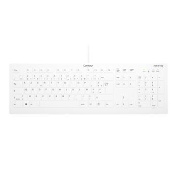 CONTOUR DESIGN AK-C8112 MEDICAL KEYBOARD WHITE   PERP (AK-C8112-US-W/FR)