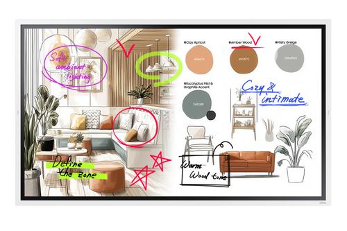 SAMSUNG FLIP 5 - WM65F 65IN 3.840 X 2.160 178:178 450CD/M2 6.7MS HDM PERP (LH65WMFWBGCXEN)