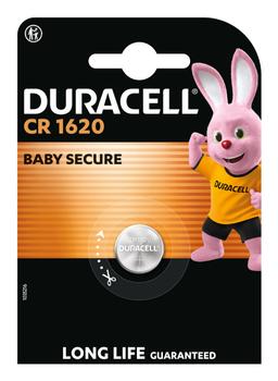 DURACELL Batterie Lithium, Knopfzelle,  CR1620, 3V (030367)