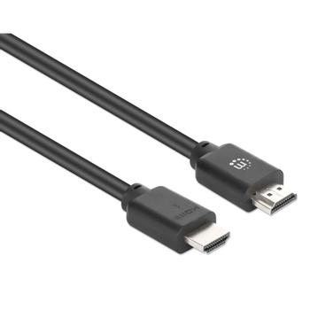 MANHATTAN 4K60 HDMI 2.0 Kabel 2 m 18 Gbit/s  schwarz (356657)
