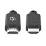 MANHATTAN 4K60 HDMI 2.0 Kabel 2 m 18 Gbit/s  schwarz (356657)