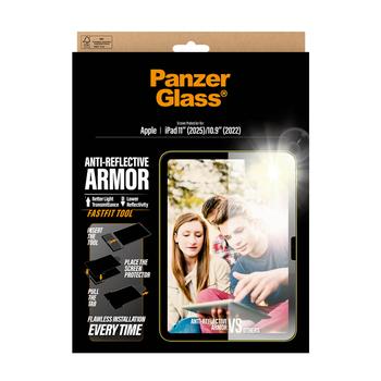 PanzerGlass Anti-Reflective Armor Screen Protector iPad 11IN (2026-2025) 10.9IN (2022) Ultra-Wide Fit w. Fastfit tool (PG67149)