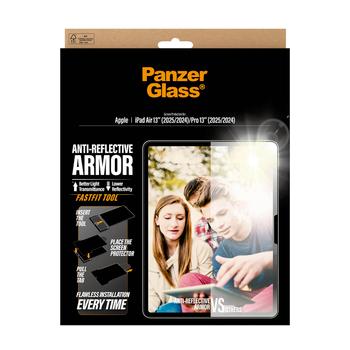 PanzerGlass Anti-Reflective Armor Screen Protector iPad Air 13IN (2026-2024) Pro 13IN (2025-2024) Ultra-Wide Fit w. Fastfit tool (PG73572)