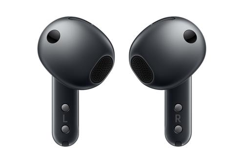 SAMSUNG Galaxy Buds4 (sort) Galaxy AI, adaptiv lyd, AI‑tolk, hodebevegelser for kontroll, Ambient Mode, opptil 6t batteri, IP54 (SM-R540NZKAEUB)