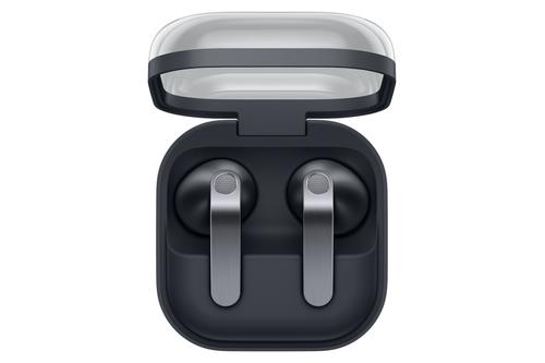 SAMSUNG Galaxy Buds4 (sort) Galaxy AI, adaptiv lyd, AI‑tolk, hodebevegelser for kontroll, Ambient Mode, opptil 6t batteri, IP54 (SM-R540NZKAEUB)