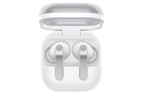 SAMSUNG Galaxy Buds4 Pro (hvit) Galaxy AI, adaptiv ANC 2.0, AI‑tolk i øret, hodebevegelseskontroll,  opptil 6 t batteritid,  IP57 (SM-R640NZWAEUB)