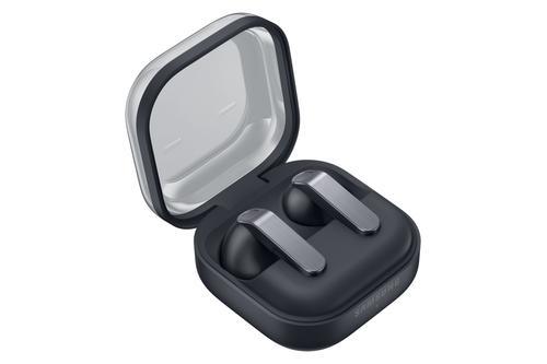 SAMSUNG Galaxy Buds4 (sort) Galaxy AI, adaptiv lyd, AI‑tolk, hodebevegelser for kontroll, Ambient Mode, opptil 6t batteri, IP54 (SM-R540NZKAEUB)