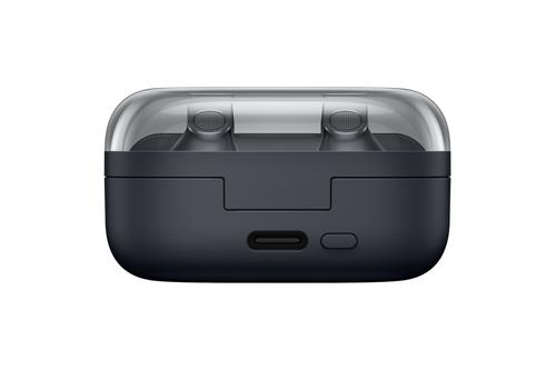 SAMSUNG Galaxy Buds4 (sort) Galaxy AI, adaptiv lyd, AI‑tolk, hodebevegelser for kontroll, Ambient Mode, opptil 6t batteri, IP54 (SM-R540NZKAEUB)