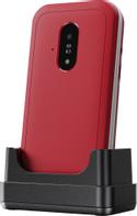 Doro Leva E22 klapptelefon rød/hvit