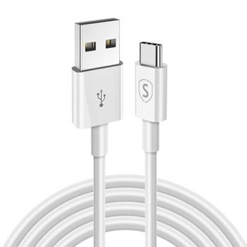 SIGN USB-A - USB-C Cable for Fast Charging 2.4A, 2m - White (SN-USBC2MWHITE)