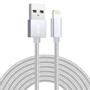 SIGN USB to Lightning Cable, 2.4A, 3m, Nylon - Silver