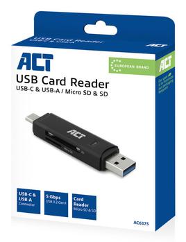 ACT Kaartlezer AC6375 Zwart (AC6375)