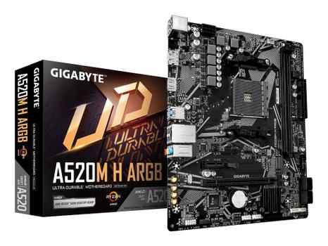 GIGABYTE MB GBT AMD AM4 A520M H ARGB 2 (A520M H ARGB)