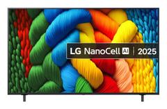 LG 65" NANO80 AI 4K NanoCell Smart TV (2025) 60Hz, 4K NanoCell, webOS 25, ALLM, eARC, 3x HDMI, Alpha 7 AI-prosessor