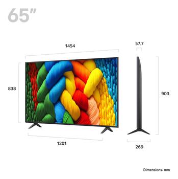 LG 65" NANO80 AI 4K NanoCell Smart TV (2025) 60Hz, 4K NanoCell, webOS 25, ALLM, eARC, 3x HDMI, Alpha 7 AI-prosessor (65NANO80A6B.AEU)