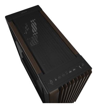 ASUS PA602 PROART Wood Edition Metal Panel Mid Tower (svart) Wood Edition (90DC00J0-B09030)