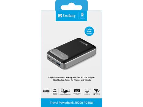 SANDBERG Travel Powerbank 20000 PD35W (421-41)