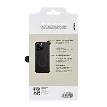 BUFFALO Back cover Leather Magseries iPhone 16 Pro Max Black (590154)